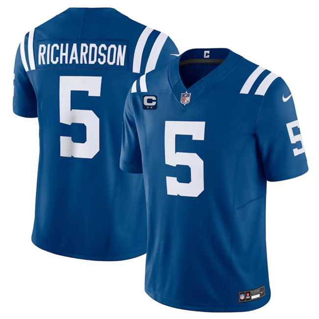 Men & Women & Youth Indianapolis Colts #5 Anthony Richardson Blue 2024 F.U.S.E. With 2-Star C Patch Vapor Limited Stitched Jersey->houston texans->NFL Jersey